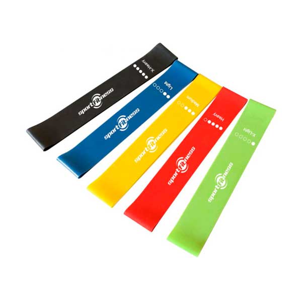 Set 5 Niveles Bandas Elásticas Ejercicio Resistencia Kit