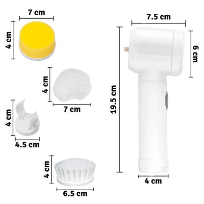 Cepillo de Limpieza SpinPro Clean 5X + Guía Exprés: 25 Trucos de Limpieza